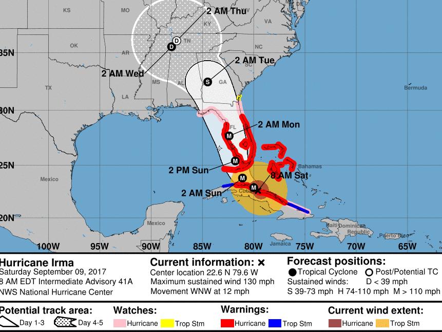 Irma imperils Florida’s west coast