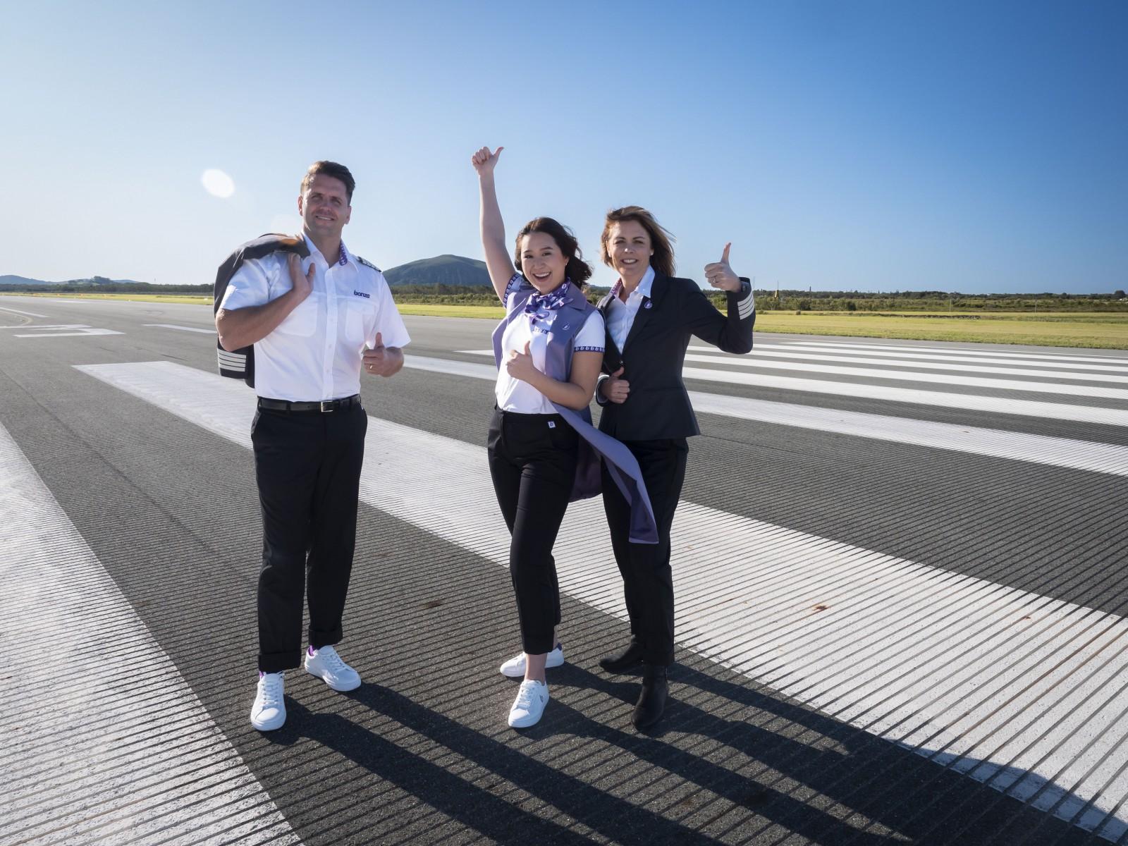 Bonza uniforms for Bonza staff